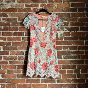 NWT Colorful Lace Cocktail Dress | Storia